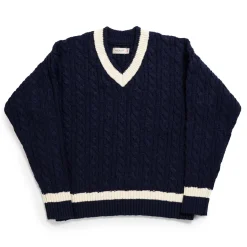 The Real McCoy's Knitwear<Tilden Knit Sweater Navy