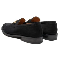 Tricker's Tricker's<Trickers x Clutch Cafe Leon Horsebit Loafer Black Repello Suede