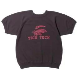 Warehouse & Co Sweatshirts & Hoodies<Lot. 4084 'Tick Tech' S/S Sweatshirt Charcoal