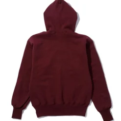 Warehouse & Co x John Gluckow Sweatshirts & Hoodies<The Knockout Hooded Sweatshirt Burgundy