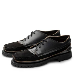 Yuketen Yuketen<Semi Handsewn Maine Guide Ox DB w/Kiltie Black