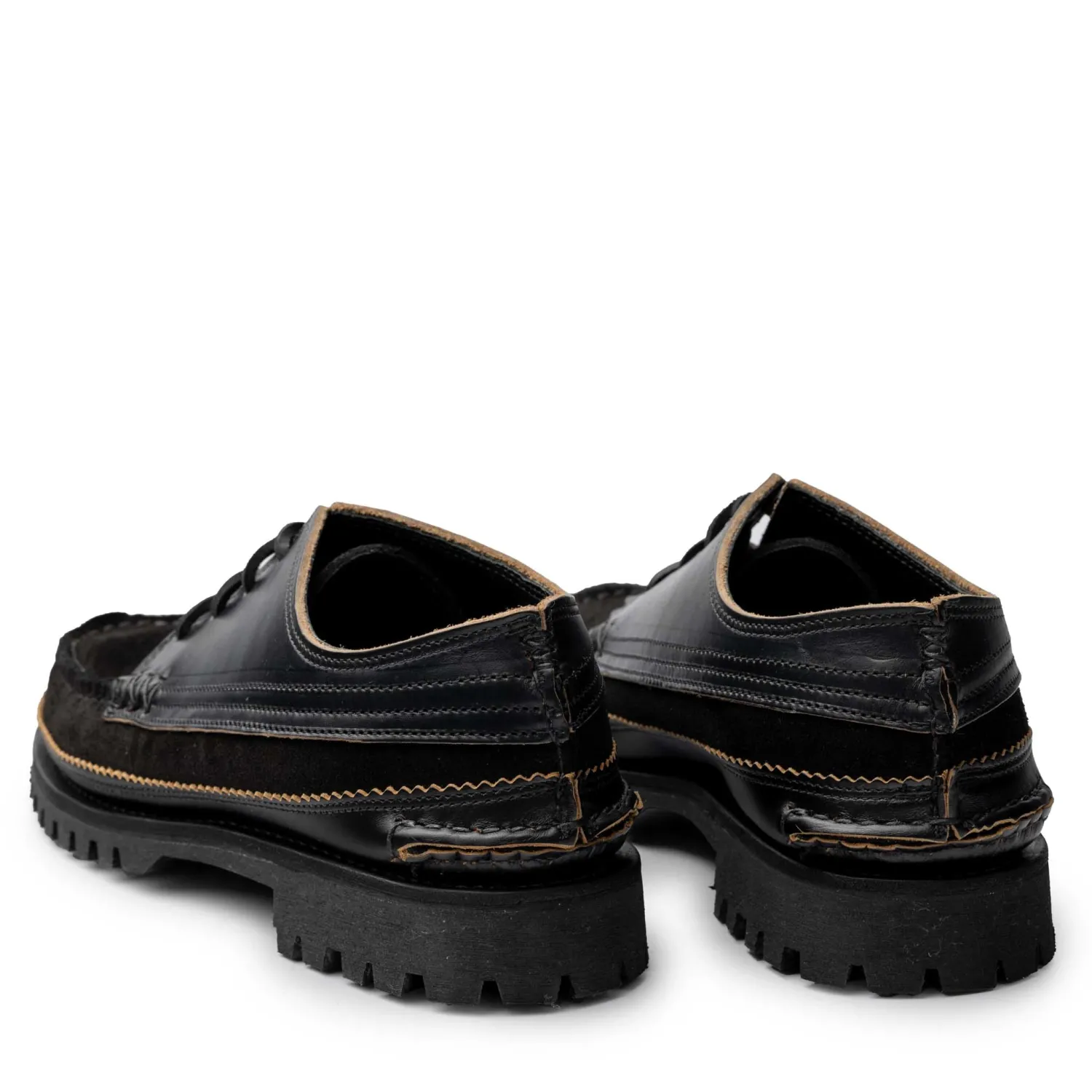 Yuketen Yuketen<Semi Handsewn Maine Guide Ox DB w/Kiltie Black